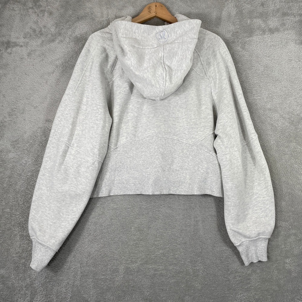 Lululemon Scuba Oversized Half Zip Hoodie Womens XL/XXL Heathered Light Grey - Picture 2 of 8